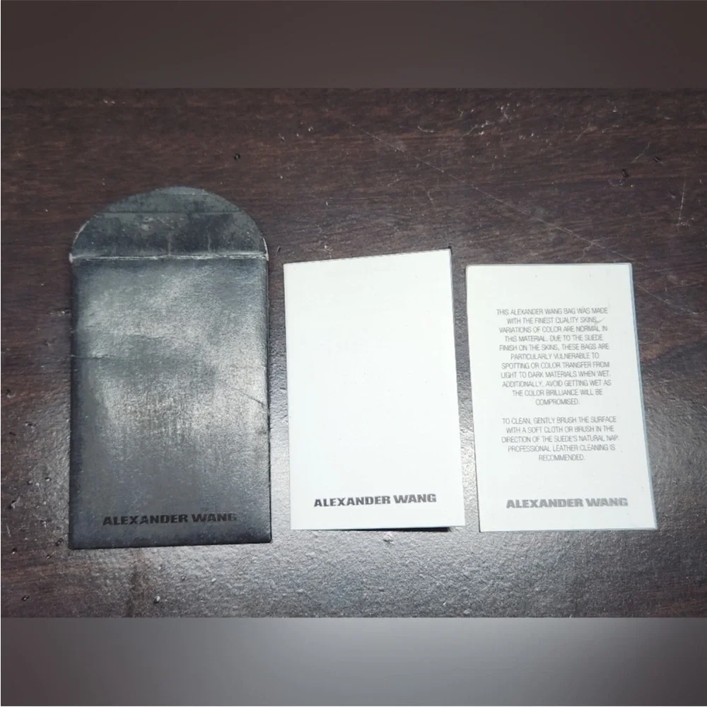 Alexander Wang Peach and Black Suede Crossbody Bag - Picture 12 of 12